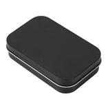 Maxbell Card Storage Box Iron Fittings Container Empty for Jewelry Gadget Black with Hinge