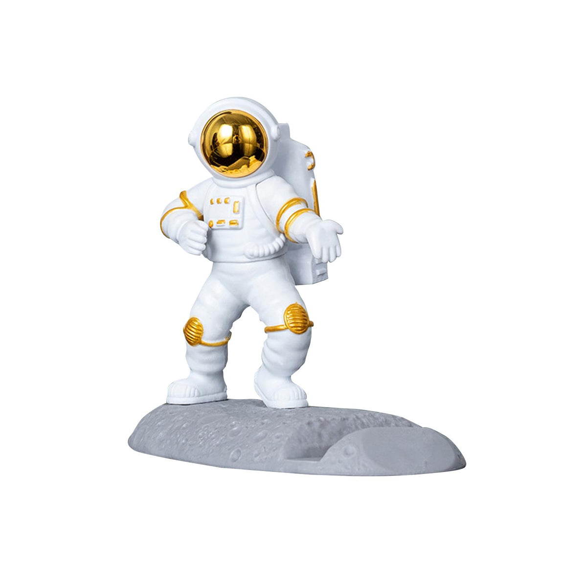 Maxbell Cool Astronaut Phone Holder Children Gift Universal Home Decor Desktop Mount Aureate Style B