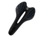 Maxbell Soft Bike Saddle Cycling Seat Cushion Cover Bicycle Saddle Pad Black Blue