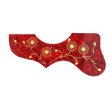 Max Maxb Self Adhesive Acoustic Guitar Pickguard for 40'' 41'' Guitar Red