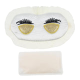 Max Cartoon Eye Mask Eyeshade Blinder Patch for Travel Sleep with Ice bag White