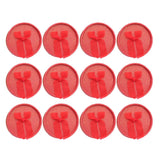 Max 12 Piece Round Box Jewelry Earring Ear Studs Weddings Birthday Gift Red