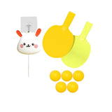 Maxbell Portable Indoor Hanging Table Tennis with Balls Interaction Birthday Bunny Five Ball