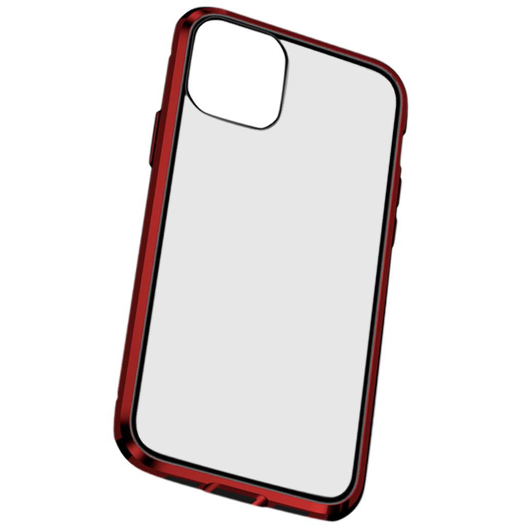 Max For iPhone Magnetic DoubleTempered Glass Case red iphone11Promax 6.5