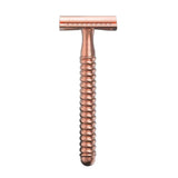 Maxbell Metal Safety Razor Double Sided Premium One Single Travel  Rose Golden