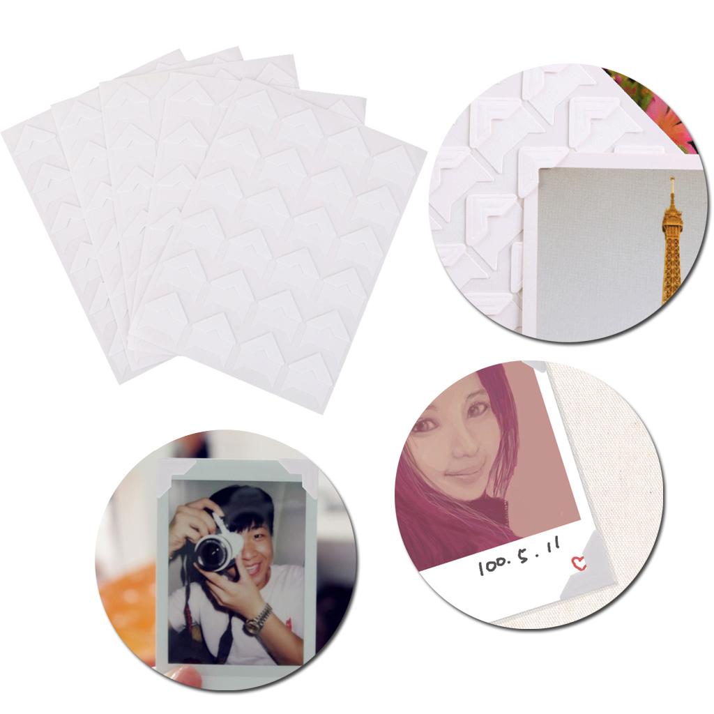 Maxbell 5 Sheet DIY Photo Album Scrapbook Corner Sticker White