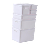 Maxbell Kids Storage Boxes Portable with Lid Cute Toy Box for Desktop Bedroom Home White