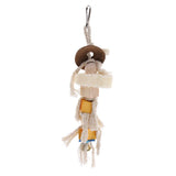 Max Parrot Bird Cockatiel Chewing Climbing Toy Cage Hanging Swing Toy Single