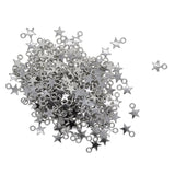 Maxbell 300 pcs Silver Small Star Charms Jewelry DIY Making