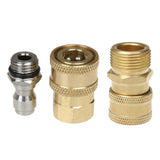 Maxbell 3x Pressure Washer Adapter Set for Power Washer Hose M22-14 Female Connector