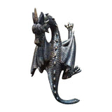 Maxbell Flying Dragon Statue Resin Dragon Sculpture for Landscape Dining Room Office Bronze