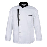 Maxbell Long Sleeves Chef Jacket Coat Hotel Waiters Kitchen Uniform Tops White 2XL