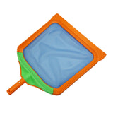 Maxbell Pool Leaf Skimmer Net Fast Cleaning Durable Swimming Leaf Rake Cleaning Tool orange shallow net