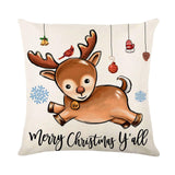 Maxbell Multicolor Christmas Pillow Cover Pillow Case Xmas Decoration Bed Winter Fawn
