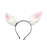 Maxbell Rabbit Ear Hair Clip Hairpin Animal Ears Barrettes for Party Christmas Dance with hairband