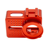 Maxbell Red-Frame Case + 40.5mm UV Filter Protector Lens For Xiaomi Yi 4K Action Camera With Mount Adapter Screws Aluminium Alloy