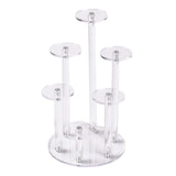 Maxbell Clear Jewelry Ring Display Stand Multi Layer for Holidays Birthday Party