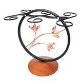Maxbell Standing Goblet Rack with 6 Hooks Ornaments Stylish for Countertop Barware
