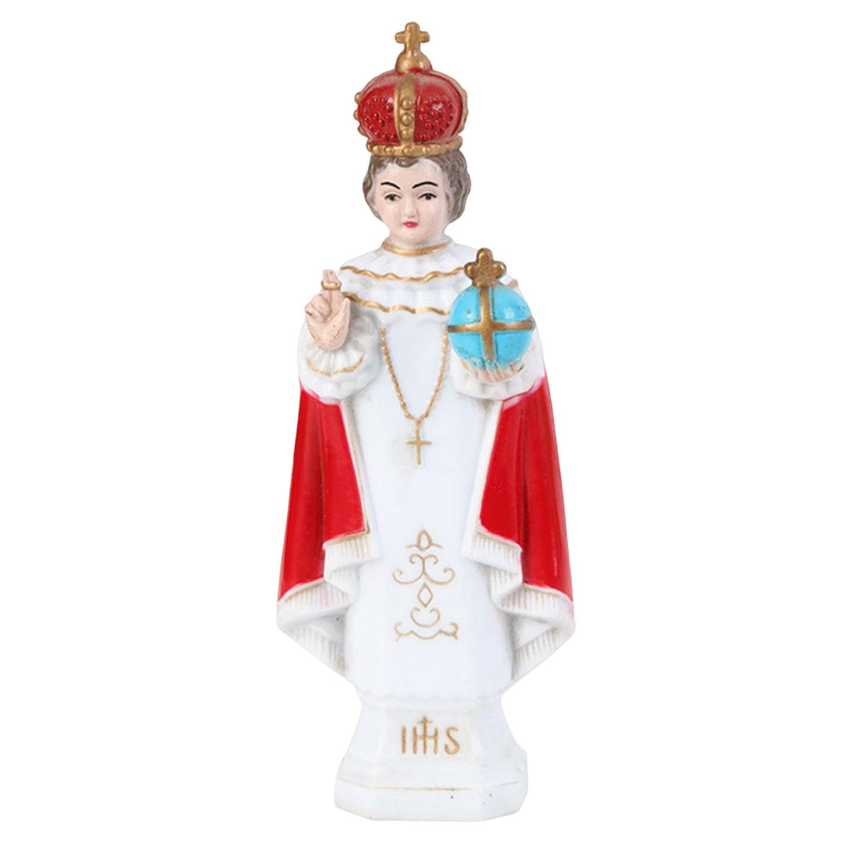 Maxbell Jesus Statue Cardinal Sculpture Ornament for Desktop Decoration Collection 16.5cm Red