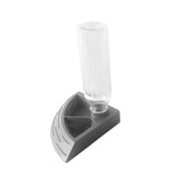 Maxbell Turtle Foods Feeding Water Bowl Reptiles Feeders Waterer for Gecko  S Gray