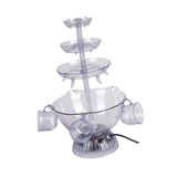 Maxbell Multifunction 3 Layer Party Fountain Tabletop Decor EU Plug for BBQ Buffet