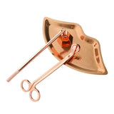Maxbell Candle Accessory Set Wick Trimmer Wick Flame Snuffer Tray Gift Rose Gold