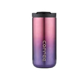 Maxbell Coffee Mug Hot and Cold Drinks Leak-proof Vacuum Traveling Mug Reusable Gradient purple