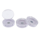 Maxbell 3 Pcs Round Empty Makeup Eyeshadow Palette Blush Lip Gloss Powder DIY Case