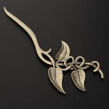 Max Fashion Women Celtic Knot Hair Pin Fork Leaf bronze