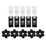 Max 10 Pack Garden Flag Rubber Stoppers and Anti-Wind Clips