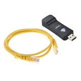 Maxbell USB WiFi Repeater LAN Port Portable 2.4G WiFi Hotspot Extender for TV