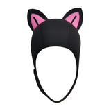 Maxbell Cat Ears Wetsuit Hood Hat for Woman Children Convenient to Wear and Take Off Pink Ear L