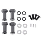 Max 4pc 12mm Wheel Hex Hub 25mm Extension Adapter for Wltoys A979 A969 Black