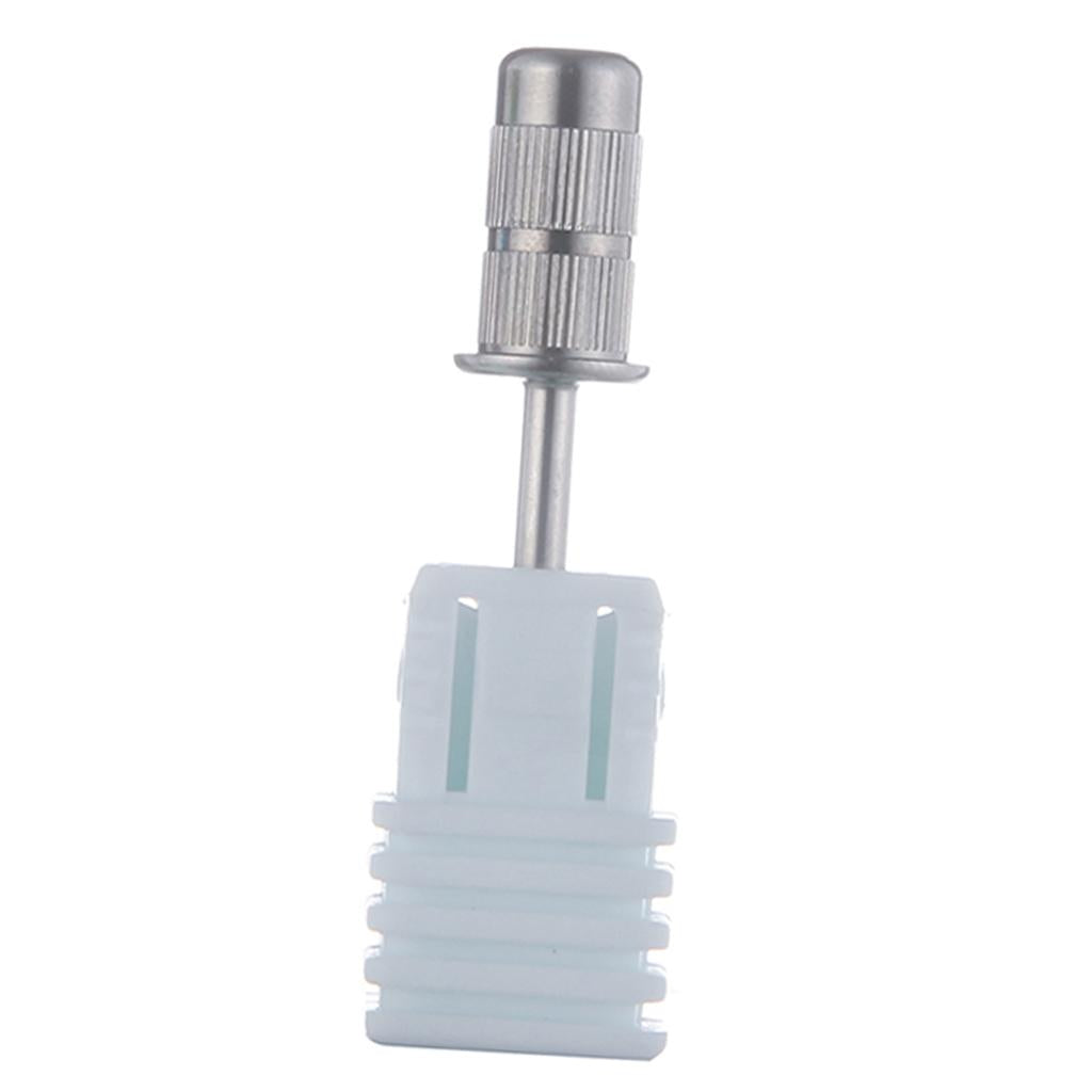Maxbell Stainless Steel Sanding Band Mandrel Bit for Nail Drill Machine Acrylic Nail Silver