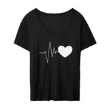 Maxbell Women's Short Sleeve Shirts Short Sleeve Tops for Daily Wear Shopping Street M Black