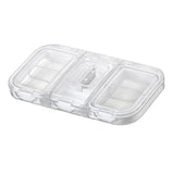 Maxbell Pill Organizer with Pill Cutter Compartment Pill Divider for Vitamin White