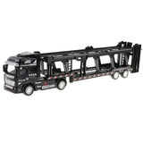 Maxbell 1:50 Alloy Diecast Trailer Truck Pull Back Carrier Vehicle Kids Toy  Black