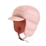 Maxbell Winter Baseball Caps Ski Brim Hat Outdoor with Ear Flaps Trooper Trapper Hat Pink