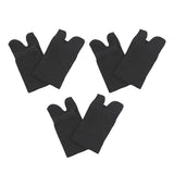 Maxbell 3 Pairs Elastic Cotton Tabi Socks 2 Toe Socks Flip-Flops Socks Unisex Black