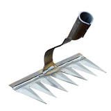 Maxbell Weeding Rake Traditional Hoe Gardening Tool for Soil Loosening Backyard 7 Tine
