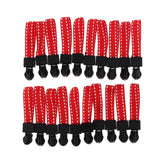 Max 20 Pieces Metal Zipper Puller with Webbing Cord for Sportwear Red