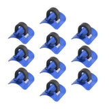 Maxbell 10x Bike Cable Clips Bicycle Brake Housing Buckle for Cycling Mountain Bikes Blue