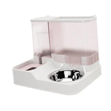 Maxbell Automatic Dog Water Dispenser Cat Feeder Practical Anti Overturning Dog Dish Pink