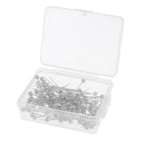 Max 100pcs Multicolor Pearlized Head Pins for DIY Jewelry Components Silver