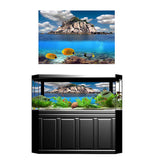 Max 3D Aquarium Background Poster Backdrop Sticker Fish Tank Decorations M