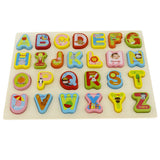 Maxbell Preschool Learning Toy Wooden Puzzle for Kids Toddler Alphabet Puzzle