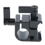 Max Single 15mm Rod Lock Clamp with Hot Shoe for  DSLR Camera Camcorder Rig 1254