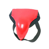 Maxbell Groin Guard Jockstrap Crotch Protector Adjustable for Exercise Training M Red