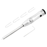 Maxbell Bike Spoke Insertion Driver Tool Non Slip for Bicycle Mountain Bike Silver