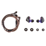 Maxbell KZ ES3 Armature+Dynamic Hybrid Dual Driver Earphones In-Ear Earbuds Purple